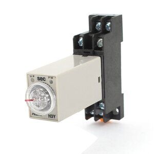 AC 110V H3Y-2 Time Delay Relay Solid State Timer 0-60S DPDT w Socket